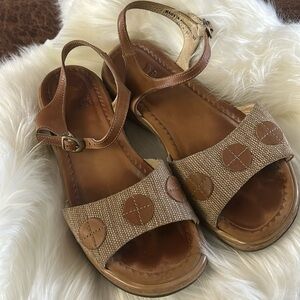 Well loved leather Dansko sandals